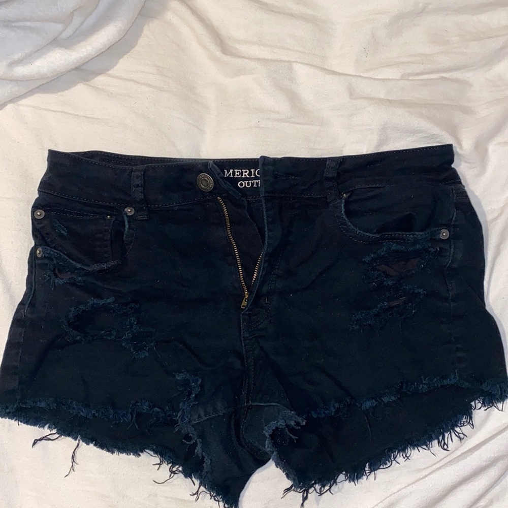 American Eagle black jean shorts (worn a lot)